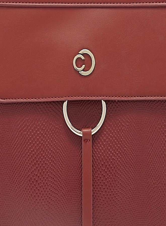 كابريس حقيبة يد كبيرة من الجلد الصناعي بلون تيرا صلب من كابريس داكوتا - Image 3